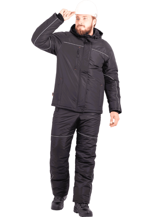 Куртка зимняя рабочая ДРАЙВ черная арт Кур 304