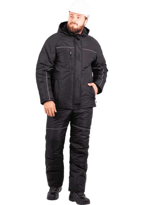 Куртка зимняя рабочая ДРАЙВ черная арт Кур 304