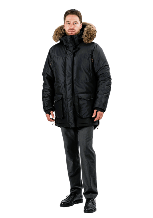 Куртка зимняя рабочая iForm ORIGINAL черная арт Кур 217