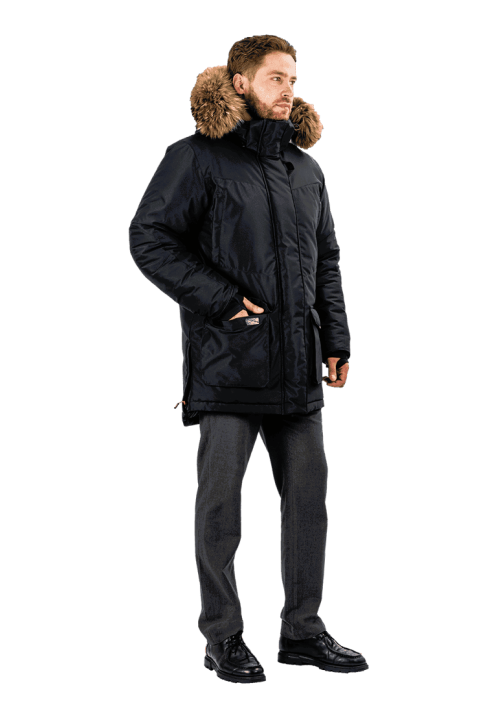 Куртка зимняя рабочая iForm ORIGINAL черная арт Кур 217