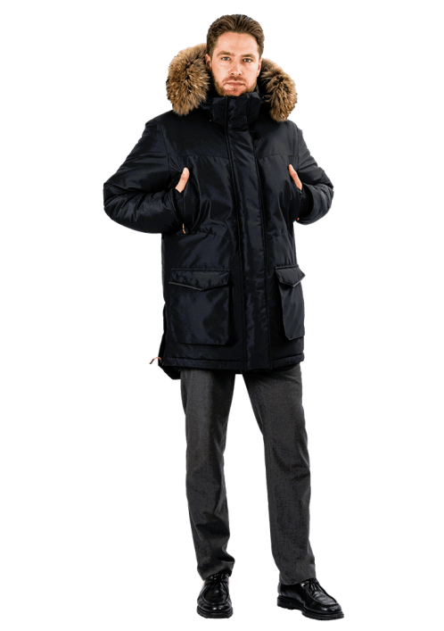 Куртка зимняя рабочая iForm ORIGINAL черная арт Кур 217