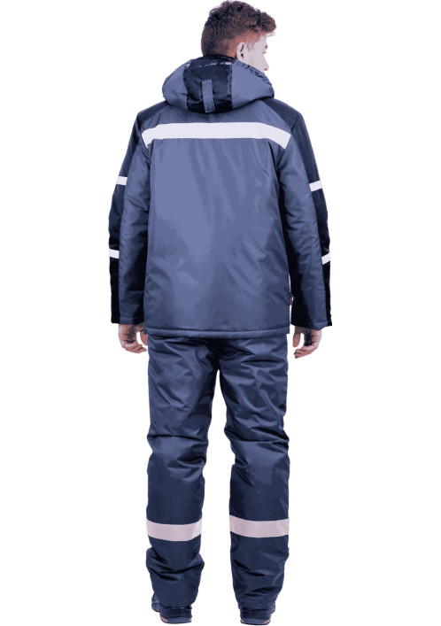 Куртка РОУД зимняя т.серый/черный