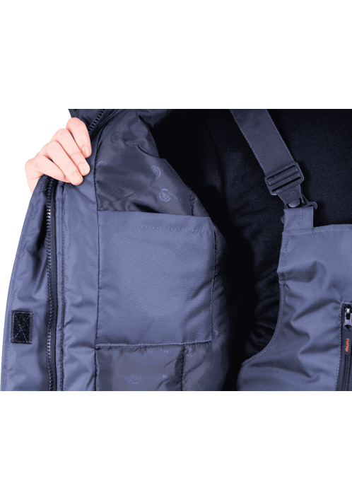 Куртка РОУД зимняя т.серый/черный