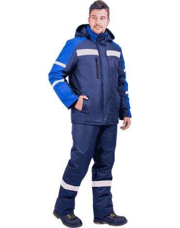 Куртка РОУД зимняя т.синий/василек