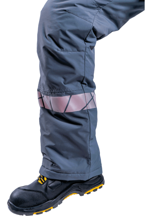 Брюки ХАЙ-ТЕК SAFETY зимние серый/черный