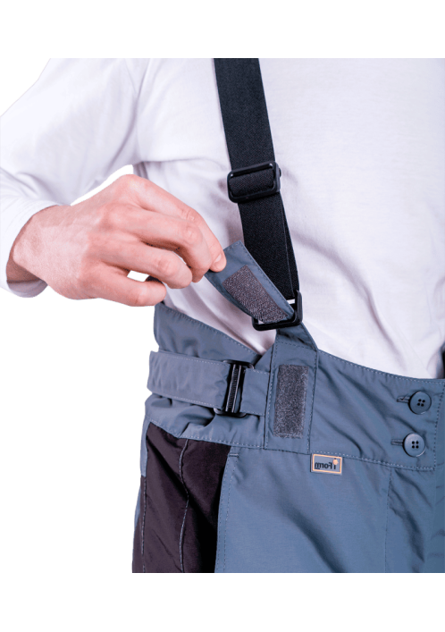 Брюки ХАЙ-ТЕК SAFETY зимние серый/черный