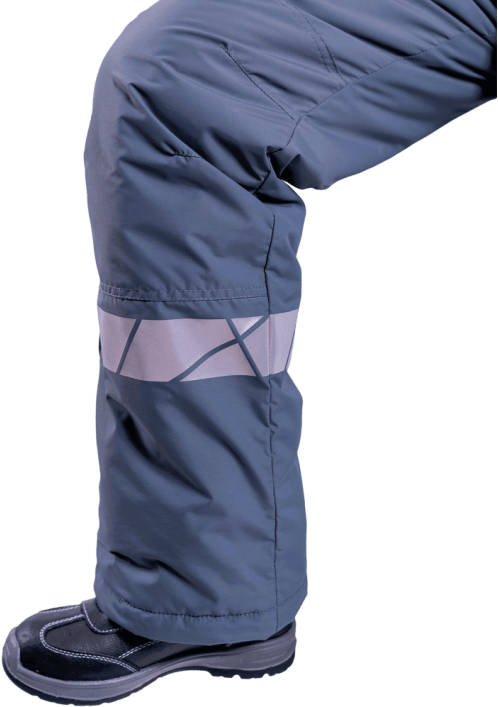 Брюки женские ХАЙ-ТЕК SAFETY зимние серый/черный