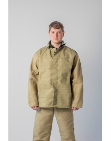 Костюм сварщика 1 кл.защиты (тк.Брезент, 550), бежевый