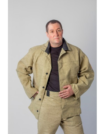 Костюм сварщика летний Брезентовый усиленный пл. 550 гр. (1 кл.защиты)