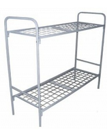 Кровать металлическая двухъярусная сетка
