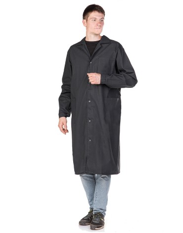 Халат мужской рабочий (тк.Бязь,142), черный