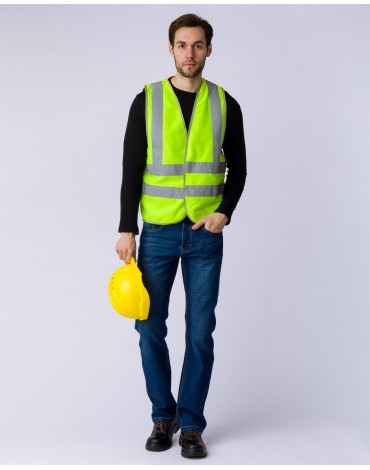 Жилет сигнальный Неон СОП-4 (тк.Полиэфир,120), лимонный