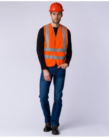 Жилет сигнальный Неон СОП-4 (тк.Полиэфир,120), оранжевый