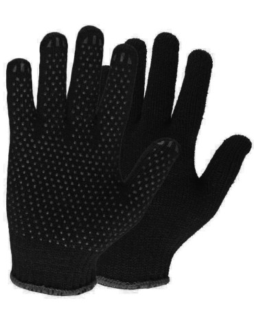 Перчатки 10кл. полушерстяные двойные с ПВХ ТОЧКА (105гр.)