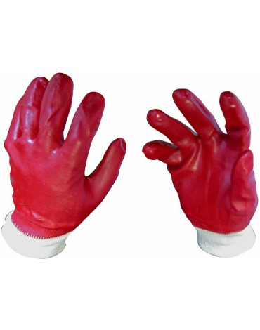 Перчатки Гранат МБС полный облив ПВХ манжет резинка