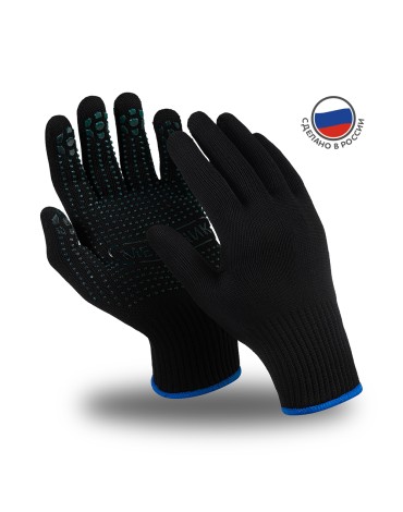 Перчатки Manipula Specialist® Механик Блэк (нейлон/хлопок+ПВХ), MG-114