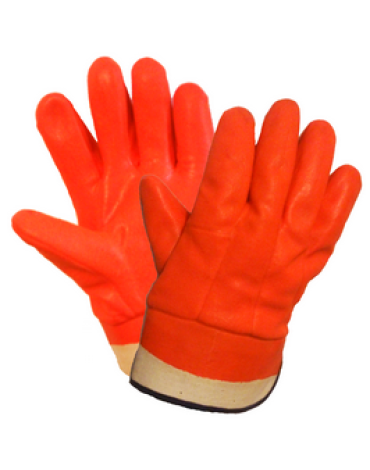 Перчатки Пламя МБС морозоустойчивые полный облив ПВХ манжет крага