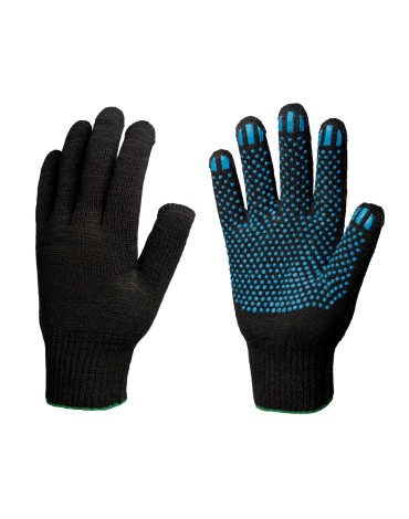 Перчатки х/б 10кл. 5 нитей с ПВХ ТОЧКА