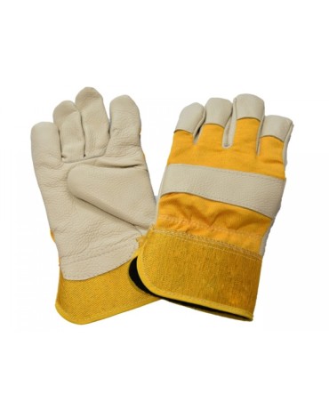 Перчатки кожаные(иск.) комбинированные