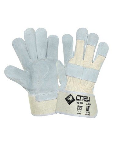 Перчатки спилковые комбинированные СПЕЦ, ПЕР612