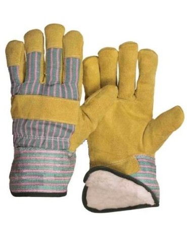 Перчатки спилковые комбинированные утепленные (синтепон) (тип АНГАРА)