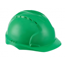 Каска защитная с вентиляцией (с храповиком), зеленая
