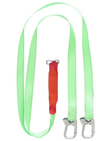 Строп аАд+Кс (лента) двойной с амортизатором 2 монт.+1 соед.кар. 1,5м