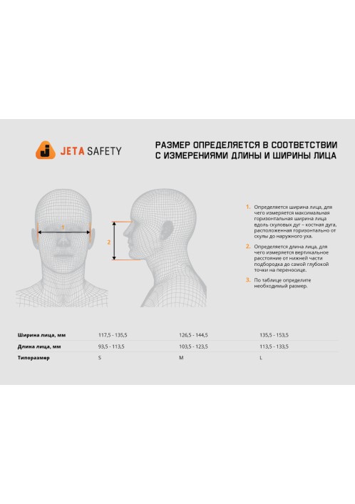 Полумаска Jeta Safety 5500P Полумаска Jeta Safety 5500P