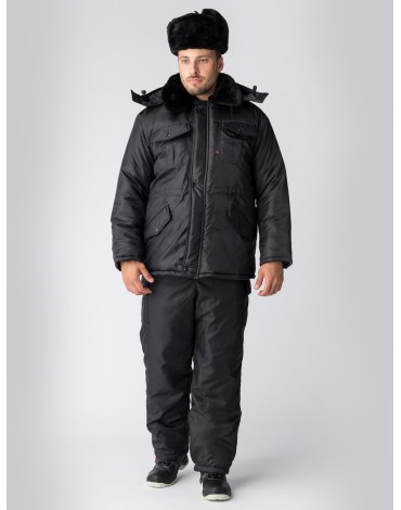 Куртка зимняя для Охранника, черный