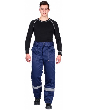 Брюки зимние Экспертный-Люкс (Смесовая, 210), темно-синий