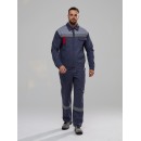 Костюм Флагман-Фаворит-1 СОП (тк.Саржа,250) с брюками, т.серый/серый Костюм Флагман-Фаворит-1 СОП (тк.Саржа,250) с брюками, т.серый/серый