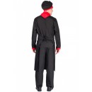 Костюм повара Су-Шеф (тк.ТиСи), черный/красный Костюм повара Су-Шеф (тк.ТиСи), черный/красный