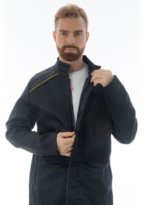 Куртка сварщика 2 класса Brodeks FS 28-02, черный Куртка сварщика 2 класса Brodeks FS 28-02, черный