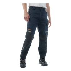 Брюки сварщика 1 класса Brodeks FS 38-01, т.синий/черный
