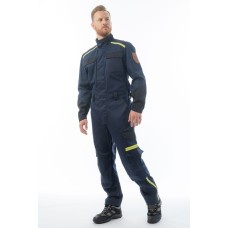 Комбинезон сварщика 1 класса Brodeks FS 58-01, т.синий/черный