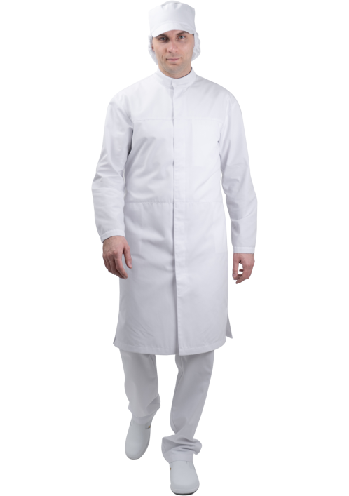 Халат мужской АПРЕЛЬ ХАССП, белый Халат мужской АПРЕЛЬ ХАССП, белый