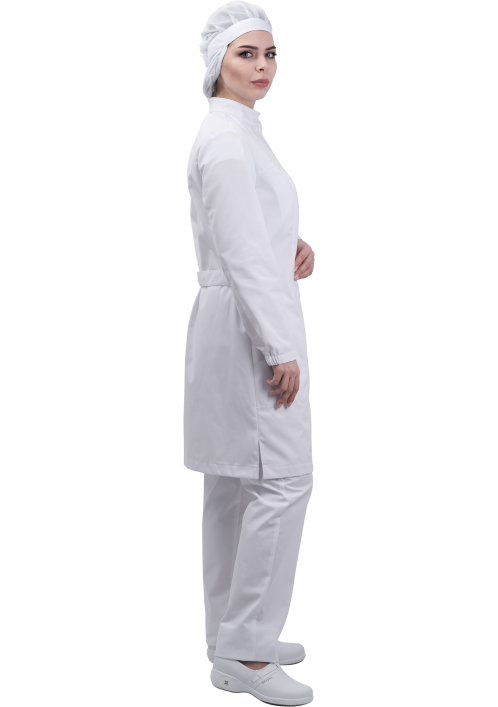 Халат женский АПРЕЛИЯ ХАССП, белый Халат женский АПРЕЛИЯ ХАССП, белый