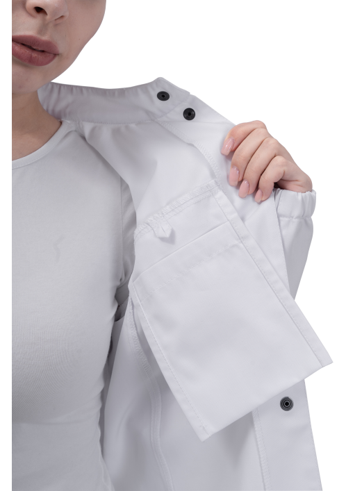 Халат женский АПРЕЛИЯ ХАССП, белый Халат женский АПРЕЛИЯ ХАССП, белый