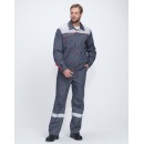 Костюм Фаворит-1 Премиум СОП (тк.Смесовая,240) брюки, т.серый/серый/красный Костюм Фаворит-1 Премиум СОП (тк.Смесовая,240) брюки, т.серый/серый/красный