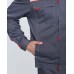 Костюм Фаворит-1 Премиум СОП (тк.Смесовая,240) брюки, т.серый/серый/красный