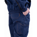 Костюм "КМ-10 ЛЮКС" куртка/полукомб. Т.СИНИЙ/ОРАНЖЕВЫЙ