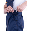 Костюм "КМ-10 ЛЮКС" куртка/полукомб. Т.СИНИЙ/ОРАНЖЕВЫЙ