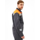 Костюм Липецк-1 СОП (тк.Смесовая,280) брюки, т.серый/оранжевый