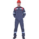 Костюм "СТАРАТЕЛЬ" куртка/брюки Т.СЕРЫЙ/КРАСНЫЙ