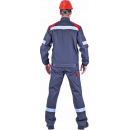 Костюм "СТАРАТЕЛЬ" куртка/брюки Т.СЕРЫЙ/КРАСНЫЙ