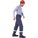 Костюм "СТАРАТЕЛЬ" куртка/брюки Т.СЕРЫЙ/КРАСНЫЙ