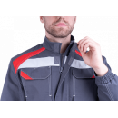 Костюм "СТАРАТЕЛЬ" куртка/брюки Т.СЕРЫЙ/КРАСНЫЙ