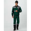 Костюм Виват-2 Премиум (тк.Смесовая,240) п/к, зеленый/черный/серый