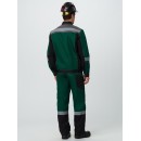 Костюм Виват-2 Премиум (тк.Смесовая,240) п/к, зеленый/черный/серый