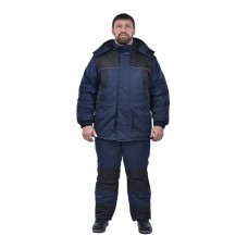 Костюм зимний "Урал-Комфорт" куртка/пк/жилет, т.синий/черный
